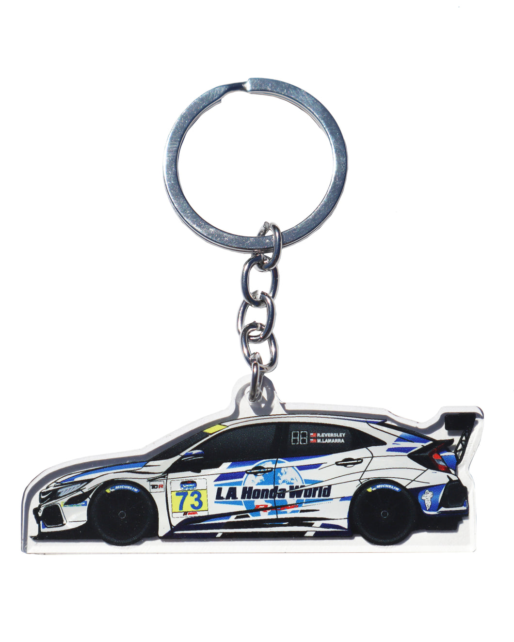 LA Honda World Race Car TCR #73 Keychain