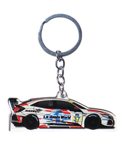 LA Honda World Race Car TCR #37 Keychain